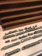Twee Franklin Mint miniatuur treinverzamelingen van tin, Ophalen, Gebruikt, Trein, Overige typen
