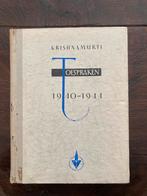 Krishnamurti - Toespraken 1940-1944, Boeken, Ophalen of Verzenden, Gelezen, Spiritualiteit algemeen, Achtergrond en Informatie