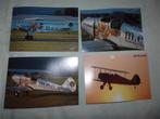 4 x ansichtkaart vliegtuig/Kiebitz airborne, Ophalen of Verzenden, Ongelopen, Voertuig