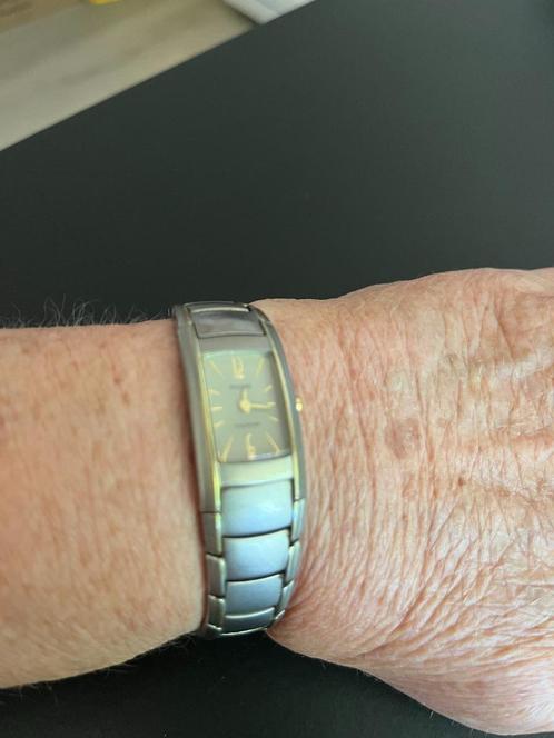 pulsar dames horloge - titanium band, Sieraden, Tassen en Uiterlijk, Horloges | Dames, Gebruikt, Polshorloge, Overige merken, Overige materialen