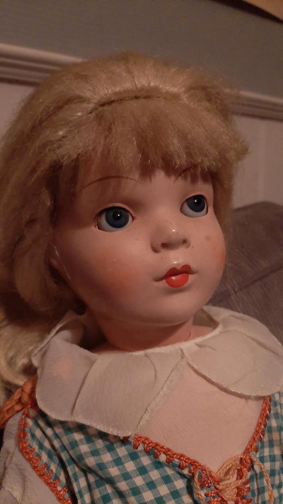 Oude pop vintage, Verzamelen, Poppen, Gebruikt, Pop, Ophalen of Verzenden