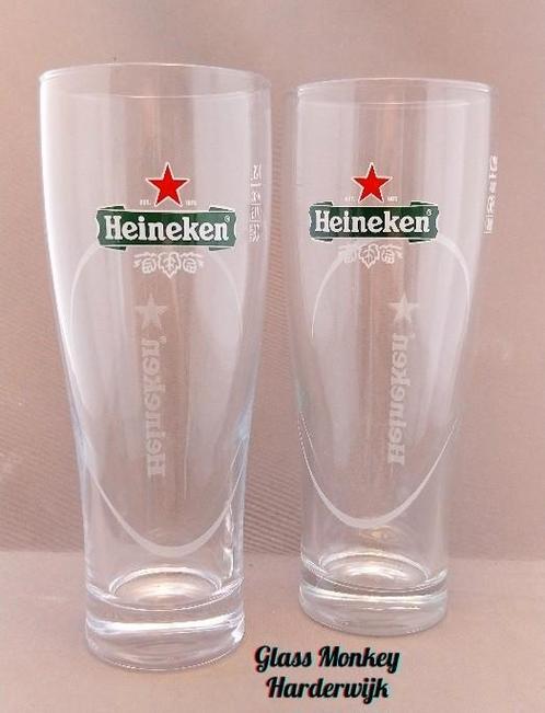 Heineken Ellipse bierglazen 25Cl  ( 10 stuks ), Verzamelen, Biermerken, Zo goed als nieuw, Glas of Glazen, Heineken, Ophalen of Verzenden