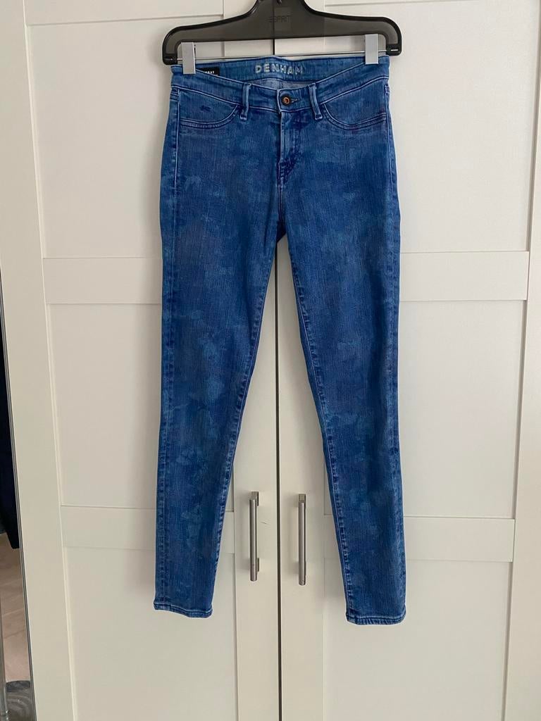 Denham Spray Super Tight Fit Jeans W26, Ophalen of Verzenden, Zo goed als nieuw, Blauw, W27 (confectie 34) of kleiner