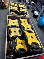 1555kg Olympische Rubberen Grip Gewichten, Ophalen, Gebruikt, Halterschijven