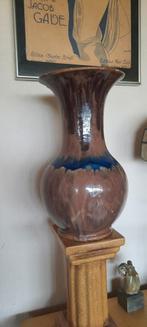 Antieke vaas,keramiek met druipglazuur., Ophalen of Verzenden