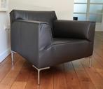 Bloq 2x Design On Stock fauteuil leer bruin design fauteuils, Huis en Inrichting, Fauteuils, Ophalen, 75 tot 100 cm, Zo goed als nieuw