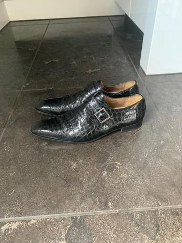 Paulo Bellini croco monkstraps zwart 47 beschikbaar voor biedingen