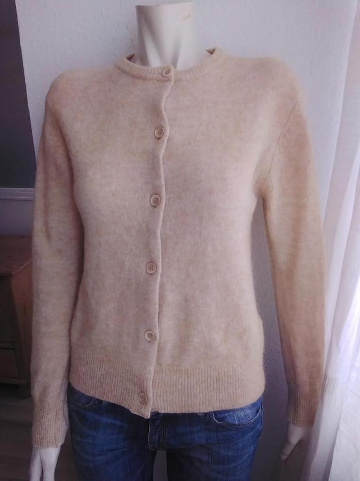 Zgan super zacht beige vestje alpaca wol Samsoe & Samsoe S, Kleding | Dames, Truien en Vesten, Zo goed als nieuw, Maat 36 (S)