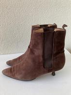 Manolo Blahnik suède enkellaarzen ankle boots (mt.37), Bruin, Lage of Enkellaarzen, Ophalen of Verzenden, Manolo Blahnik