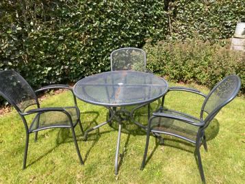 Kettler / royal gardeb toledo tafel met 3 stoelen beschikbaar voor biedingen