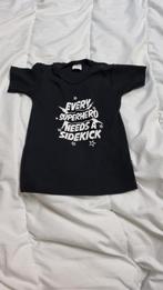 Leuk zwart shirt maat 86 92 leuke tekst, Kinderen en Baby's, Babykleding | Maat 86, Shirtje of Longsleeve, Gebruikt, Ophalen of Verzenden