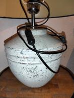 Zwaardere lamp tafellamp kruiklamp met kap  Brocante, 50 tot 75 cm, ., Ophalen of Verzenden, Zo goed als nieuw