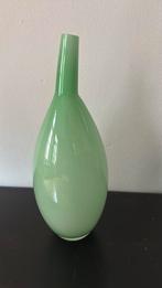 Hysteria Art Glass Frankrijk. Tweekeurige vaas, Wit, Ophalen of Verzenden, Minder dan 50 cm, Glas