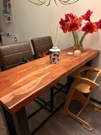 Bartafel met 2 Stoelen, Huis en Inrichting, Ophalen, Gebruikt, 90 cm of meer, Hout