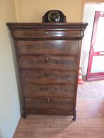 Antieke commode met klok, Ophalen of Verzenden