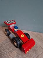 Houten Raceauto, Ophalen, Rij- of Hobbelspeelgoed