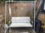 Schommelbank, steigerhout en -buis, Tuin en Terras, Tuinbanken, Ophalen, Gebruikt, Overige materialen, Schommelbank