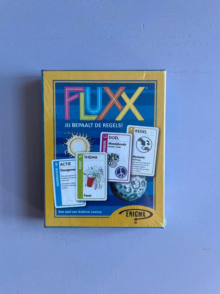 Fluxx - Nieuw in Verpakking!, Hobby en Vrije tijd, Gezelschapsspellen | Kaartspellen, Nieuw, Een of twee spelers, Drie of vier spelers