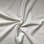 Lap stof Lina Brown wit poezen beren honden pootjes 390 cm, Hobby en Vrije tijd, Stoffen en Lappen, 120 cm of meer, Wit, Ophalen of Verzenden