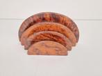 Art Deco brievenhouder wolkenkrabber wortelnoten hout '30, Antiek en Kunst, Ophalen of Verzenden