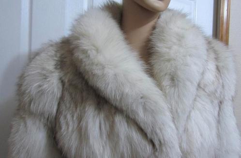 Prachtige Poolvos jas~ vintage, Kleding | Dames, Jassen | Winter, Zo goed als nieuw, Wit, Verzenden