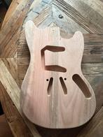Mustang body” Mahonie unfinished’ neww, Verzenden, Geen, Nieuw, Elektrische gitaar