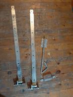 Deurbeslag poortbeslag hekbeslag vergrendeling  duimhang, Ophalen of Verzenden, Zo goed als nieuw, Klink of Kruk