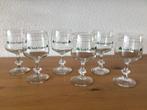 6 vintage Irish Coffee glazen met groen klaverblad, Antiek en Kunst, Antiek | Glas en Kristal, Ophalen of Verzenden
