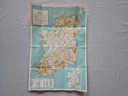 Vintage plattegrond Ierland uit 1964, Boeken, Atlassen en Landkaarten, Gelezen, Landkaart, Europa Overig, 1800 tot 2000, Ophalen of Verzenden