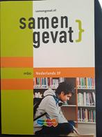 Samengevat Nederlands 3F MBO, Boeken, Ophalen of Verzenden, Zo goed als nieuw, MBO, Onbekend