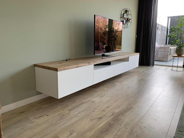 tv meubel staand of zwevend, Huis en Inrichting, Kasten | Televisiemeubels, Nieuw, Minder dan 100 cm, 200 cm of meer, 25 tot 50 cm