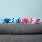 Gehaakte axolotl, Mexicaanse salamander, amfibie, decoratie, Ophalen of Verzenden, Nieuw, Haken
