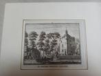 Gravure Ridderhofstad Vleuten, Antiek en Kunst, Kunst | Etsen en Gravures, Ophalen of Verzenden