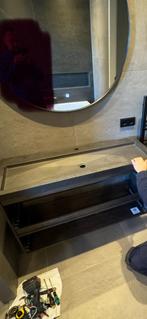 Badkamermeubel Detremmerie 120, blad beton dark, Ophalen of Verzenden, 25 tot 50 cm, 100 tot 150 cm, Minder dan 100 cm