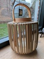 Stijlvol windlicht Mica, Nieuw, Ophalen of Verzenden, Bruin, Hout