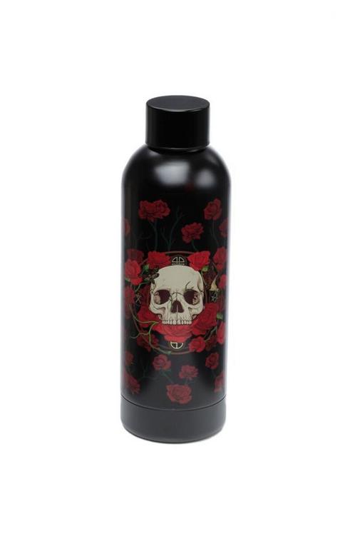 Schedel & Rozen Thermosfles 530ml, skull, hobby, mancave man, Hobby en Vrije tijd, Overige Hobby en Vrije tijd, Nieuw, Ophalen of Verzenden