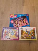 Puzzels: Prinsessen, K3, Winnie de Poeh - Zo goed als nieuw, Kinderen en Baby's, Speelgoed | Kinderpuzzels, Ophalen of Verzenden
