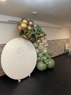 Ronde Backdrop van hout voor Feestdecoratie, Ophalen, Gebruikt, Feestartikel, Verjaardag