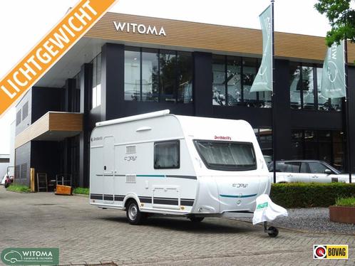Dethleffs C'Joy 390 QSH Lichtgewicht + luifel, Caravans en Kamperen, Caravans, tot en met 4, 750 - 1000 kg, Treinzit, Dethleffs