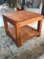 Massief Grenen salontafel, Ophalen, Gebruikt, 50 tot 100 cm, Vierkant