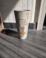 Vaas kat maan boonstra poes print beschadigd, Ophalen of Verzenden, Zo goed als nieuw, Overige kleuren, Minder dan 50 cm