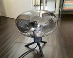 tafellamp lamp zwart driehoek poot metaal rookglas Reflexion, Ophalen of Verzenden, Nieuw, Glas, Minder dan 50 cm