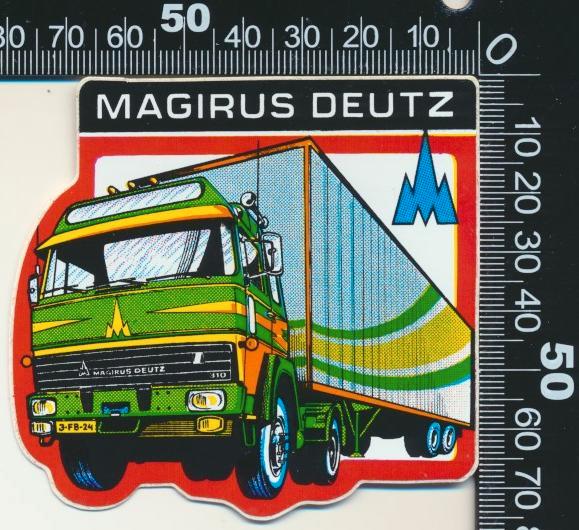 Sticker: Magirus Deutz - Vrachtwagen (2), Verzamelen, Stickers, Zo goed als nieuw, Bedrijf of Vereniging, Ophalen of Verzenden