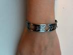 Zilveren vintage armband met figuren, Ophalen of Verzenden, Gebruikt, Zilver