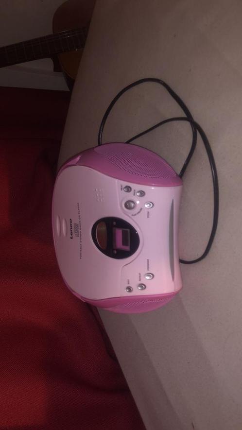 Lenco radio SCD-24 roze, Audio, Tv en Foto, Cd-spelers, Zo goed als nieuw, Overige merken, Ophalen of Verzenden
