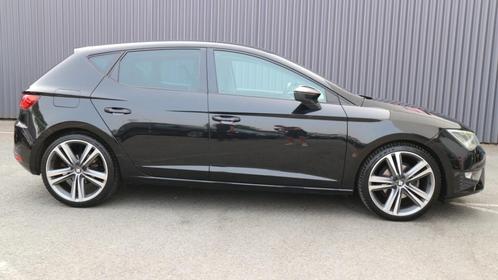 Seat Leon 1.4 TSI ACT 110KW 2014 Zwart Cupra velgen 19inch, Auto's, Seat, Particulier, Leon, ABS, Airbags, Airconditioning, Bluetooth
