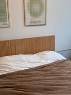 Malm bed 160 + Scandinavisch hoofdbord (zonder latten), Huis en Inrichting, Ophalen, Gebruikt, Wit, Tweepersoons