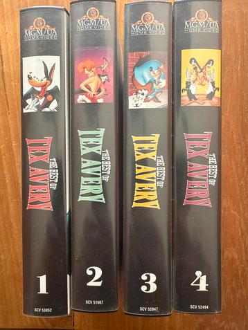 Tex Avery VHS Collectie - Deel 1 t/m 4 beschikbaar voor biedingen