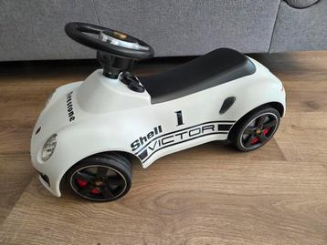 Loopauto Porsche - bestickerd - wit/zwart beschikbaar voor biedingen