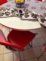 Ronde tafel met 6 stoelen, Huis en Inrichting, Ophalen, Gebruikt, 100 tot 150 cm, Rond